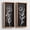 Black-7" x 16", variant on 7" x 16" Green Wooden Wall Art Set of 2 for Bathroom Bedroom Living Room Office