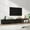Black, variant on Blotout 82"-107" Extendable TV Stand with 3 Storage Drawers,Fits TVs up to 120 Inch,Modern Wooden Entertainment Center for Living room, Bedroom