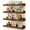 Walnut Brown, variant on Nursery Book Shelves, 4-Pack White Floating Shelves for Wall Kids, Scalloped Shelves, Wall Book Shelves for Bedroom Kids, Toddler Room, Baby Room, Nursery Decor (White, 36 Inches)