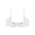 thumbnail image 3 of iiniim Women's Underwire Shelf Bra Sparkle Rhinestone Push Up Padded Balconette Bra Tops White XL, 3 of 4