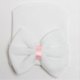 thumbnail image 4 of 3pcs Newborn Hospital Hat Infant Baby Beanie Cap with Big Bow Soft Cute Knot Nursery Hat, 4 of 5