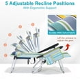 thumbnail image 5 of SLSY Beach Chair,Portable Camping Chair for Adults,with 5 Reclining Positions,Support to 400LBS,Folding Lounge Chair for Pool, Beach, Patio, Lawn, 5 of 7
