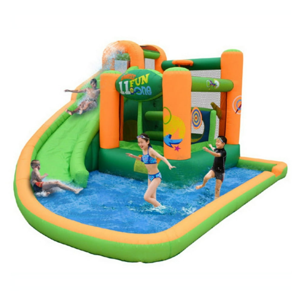 bounce houses with pools
