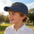 thumbnail image 2 of Dinosaur Embroidered Hat Childrens Baseball Cap Washed Cotton Cartoon Sun Hat Outdoor UV Sun Hat for Toddler Baby Boys Girls Safari Fishing Hat UPF 50+, 2 of 7