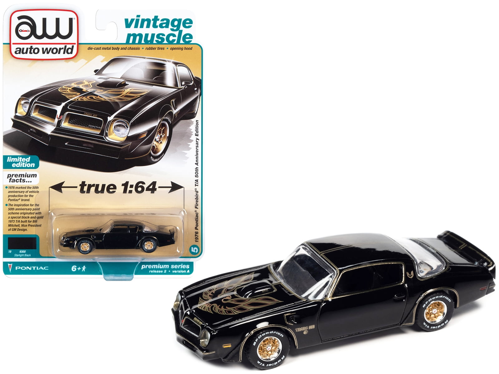 1976 Pontiac Firebird Trans Am 50th Anniversary Ed Black w 1976 Pontiac Firebird Trans Am 50th Anniversary Ed Black w
