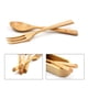 thumbnail image 1 of piezas Tenedores sobre cuchillos Cuchara y tenedor de madera Cuchara de cena Tenedor Cuchara y tenedor reutilizables Cuchara de haya Tenedor, 1 of 5