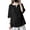 Black, variant on Women Summer Half Sleeve Solid Color Streetwear Top Blouses