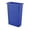 Blue, variant on Slim Trash Container with Open Top, Plastic Construction, 23 Gallon Capacity, 20" W x 11" D x 30" H, for Indoor Use, Lid Sold Separately, Black