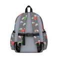 thumbnail image 3 of Dachshund and Sweater Gray Pattern Backpack for School, Cute School Bag with Adjustable Shoulder Straps and Padded Back, 13.4"x11"x4.7", 3 of 5