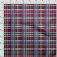 thumbnail image 2 of oneOone Georgette Viscose Fabric Madras Check Decor Fabric Printed BTY 42 Inch Wide, 2 of 3