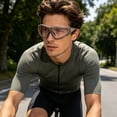 thumbnail image 3 of Dual Color Frame Full Wrap Sport Bike Sunglasses Anti Glare UV Block Lens, Flexible Impact Resistant Outdoor Eyewear for Driving Hiking Cycling Beach Daily Casual Fashion, 3 of 6