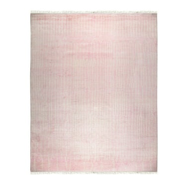 EORC DO28PK9X12 Hand-Knotted Wool Moroccan  Rug, 9' x 12', Pink Area Rug