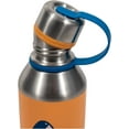 thumbnail image 3 of Cool Gear 2-Pack Kids Stainless Steel Double Walled Vacuum Insulated Tyler Bottle, Bumper Included with Threaded Lid Loop, 14 Oz, 3 of 4