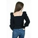 thumbnail image 3 of Sueter de escote cuadrado Roman Fashion /Juvenil, 7495 (Negro) negro ECH, 3 of 6