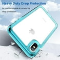 thumbnail image 6 of Case for iPhone XR Case Slim Dropproof [Defend from Drop/Scratch/Slip/Fingerprint] Clear Acrylic Hard Back Soft TPU Bumper Hybrid Phone Cover for iPhone XR-Crystal Blue, 6 of 15