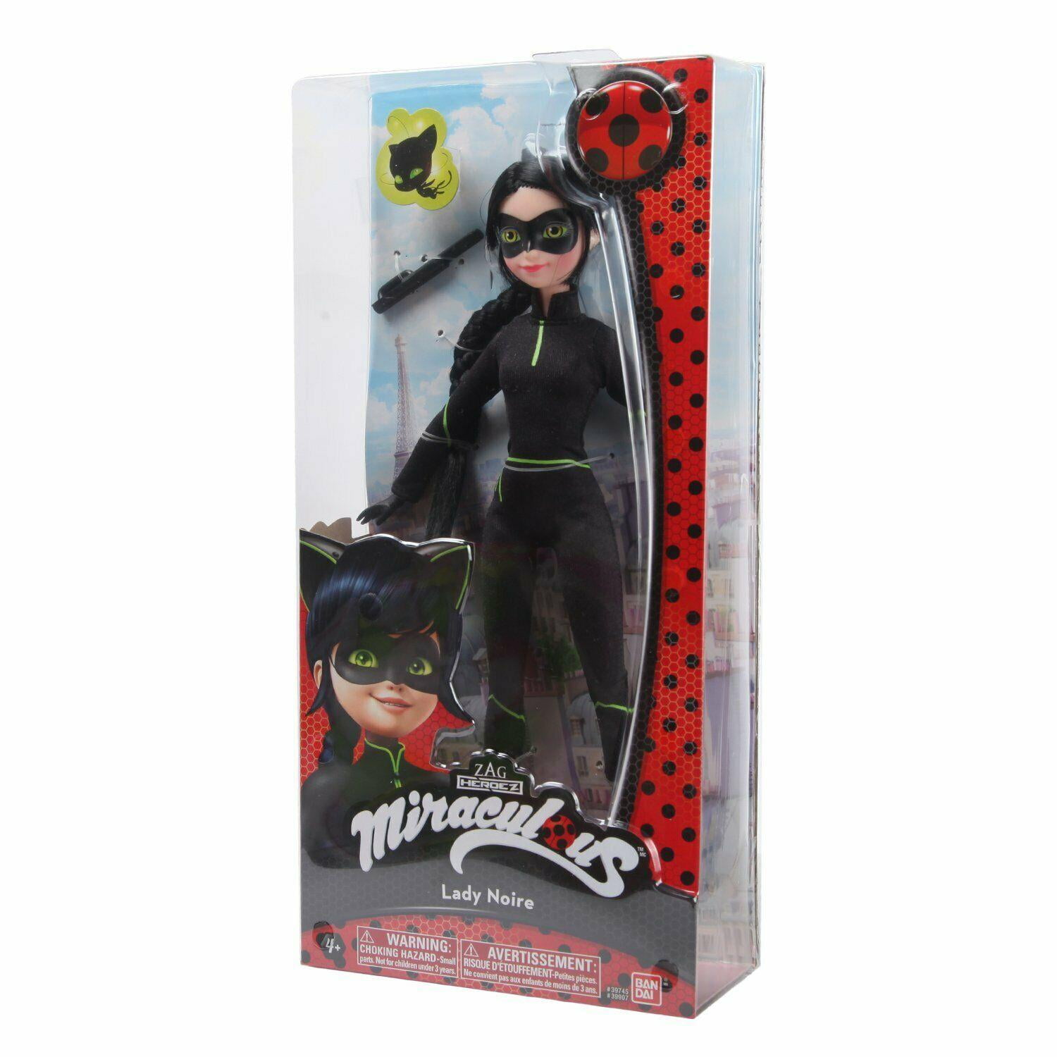 Authentic Brand New in Box Bandai Miraculous CAT NOIR Fashion Doll 