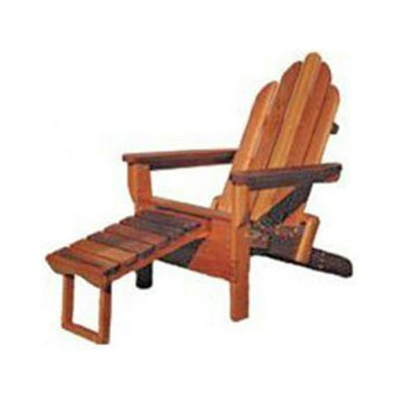 Woodcraft Project Paper Plan To Build Adirondack Folder With Footrest - Material Not Included