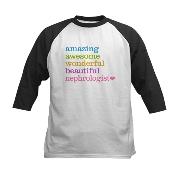 CafePress - Nephrologist Baseball Jersey - Kids Cotton Baseball Jersey, 3/4 Sleeve Shirt