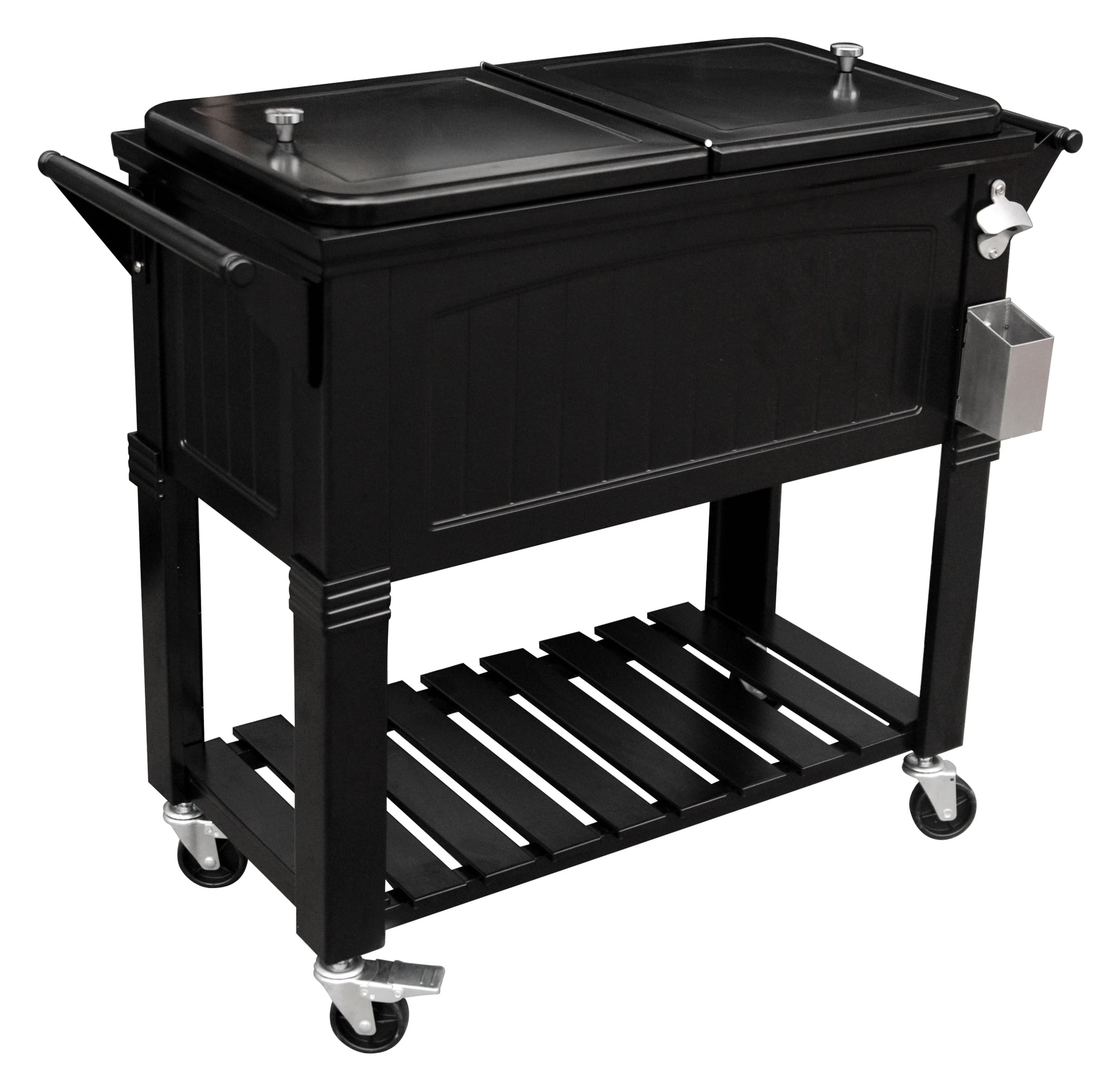 Permasteel 80 Qt Rolling Patio Cooler Red Furniture Style Com