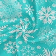 thumbnail image 2 of Coolnut 60" Christmas Snowflake Outdoor Round Tablecloth, Waterproof Stain-Resistant Non-Slip Circular Tablecloth with Umbrella Hole and Zipper for Tabletop Backyard Party BBQ Decor, 2 of 7