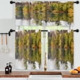 thumbnail image 3 of LALILO Kitchen Curtains and Valances Set of 3 36" Boat And Window Treatment Tiers for Window Decor, 3 of 5