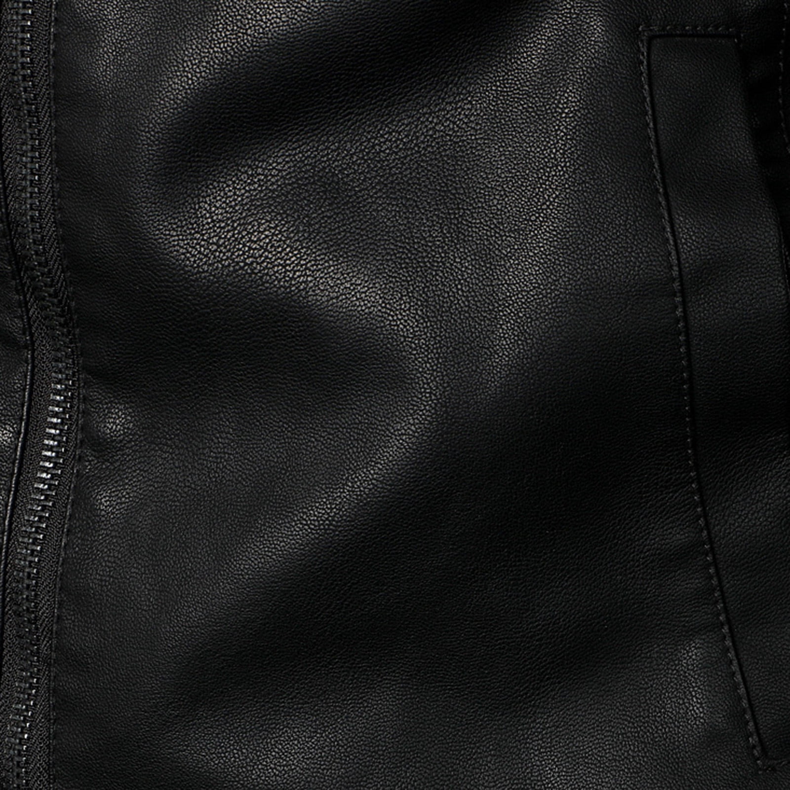 Brondbend Men's Leather Jackets Mens Coats Hooded Long Sleeved Zipper Pocket Outerwear Solid Color Casual Jacket Loose Fit Daily Tops Black