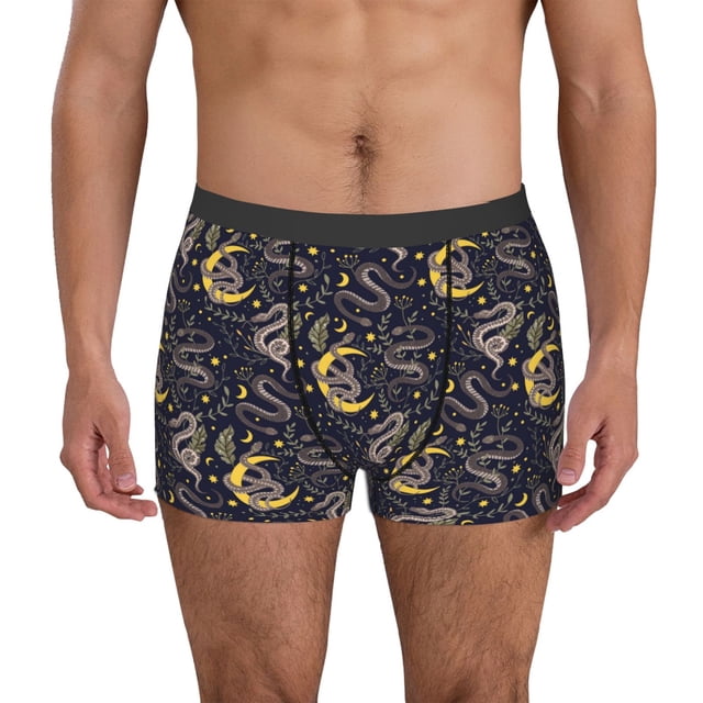 Fotbe Snake Sleep Calzoncillos Tipo Boxer con Bolsa de Soporte Total para Hombre, X-Temp Fresco, Transpirable y de Secado Rápido-XX-Large