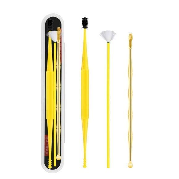 Earwax Removal Kit Ear Pick Set Earwax Remover Ear Spoon Tweezers Earpick Ear Picker with LED Light for Ear Massage Adult Ear Care Tools