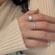 thumbnail image 2 of Qarigey Anillo de apertura para mujer, decoración de personajes de cobre, anillos simples, mano, novia, chicas, joyería chapada para mujer, joyería Ropa, zapatos y accesorios Miscelánea Tipo 1 Qarigey AP014819-01, 2 of 6