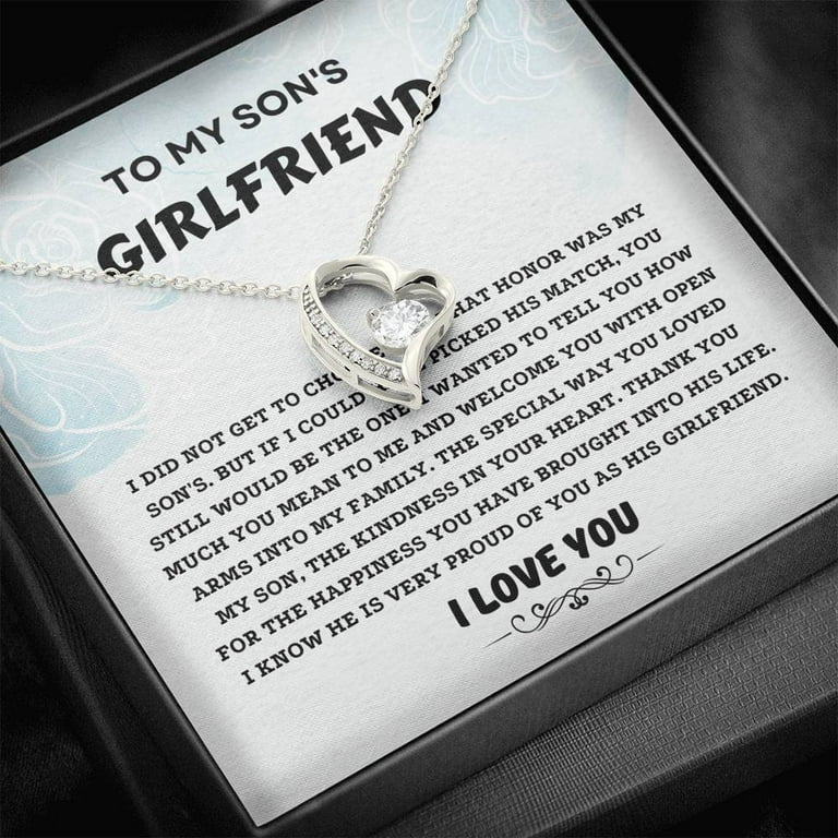 Son s Girlfriend Gift Forever Love Necklace Gift For Girlfriend