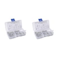 thumbnail image 1 of Riwesomey 100PCS Heavey Duty Zinc Plated Hair Pin Cotter R Clip Pin Hitch Tractor Lawn Mpver y caja de almacenamiento plata 2piezas Riwesomey CBP435537, 1 of 6