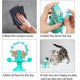 thumbnail image 3 of Juguetes para gatos de interior, juguete interactivo para gatos, dispensador de comida para gatos, juguete giratorio con forma de molino de viento, regalo para gatos (azul), 3 of 5