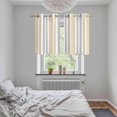 thumbnail image 5 of Beige Grey Stripe Kitchen Curtains Small Short 39 Inch Length, Farmhouse Minimalist Striped Grommet Top Bedroom Living Room Curtains, Light Filtering Cafe Curtain Drapes 2 Panels Set 55''x39'', 5 of 9