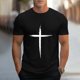 thumbnail image 4 of Camisetas de Manga Corta para Hombre Camiseta de Cuello Redondo Deportiva de Impresión Casual, Blusa de Mezcla de Poliéster de Algodón para Uso Al Aire Libre, Diario Y de Primavera de Verano, 4 of 4