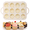 Beige, variant on Mini Muffin Pan 12 Holes Silicone Round Mold DIY Cupcake Cookies Fondant Baking Pan Non-Stick Pudding Steamed Cake Mold Baking Tool