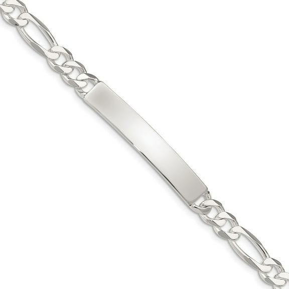 Sterling Silver ID Bracelet - 16.4 Grams - 8.5 Inch - Measures 7mm Wide