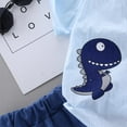 thumbnail image 7 of FNNMNNR 2pcs/Set Summer Children Baby Boys Clothes Casual Short Sleeve Cartoon Print T-shirt Tops+Shorts, 7 of 7