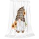 thumbnail image 2 of Balery Sunflower Gnomes 4 Manta de Felpa Suave y Acogedora – Cobija de Franela Aterciopelada para Cama, Lavable y Cálida para Sofá, Mascotas, Transpirable-40"x30", 2 of 7