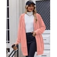 thumbnail image 6 of Zeagoo Women's Zip Up Hoodies Long Fleece Tunic Sweatshirts Casual Oversized Fall Coats Trendy Winter Hoodie, 6 of 6