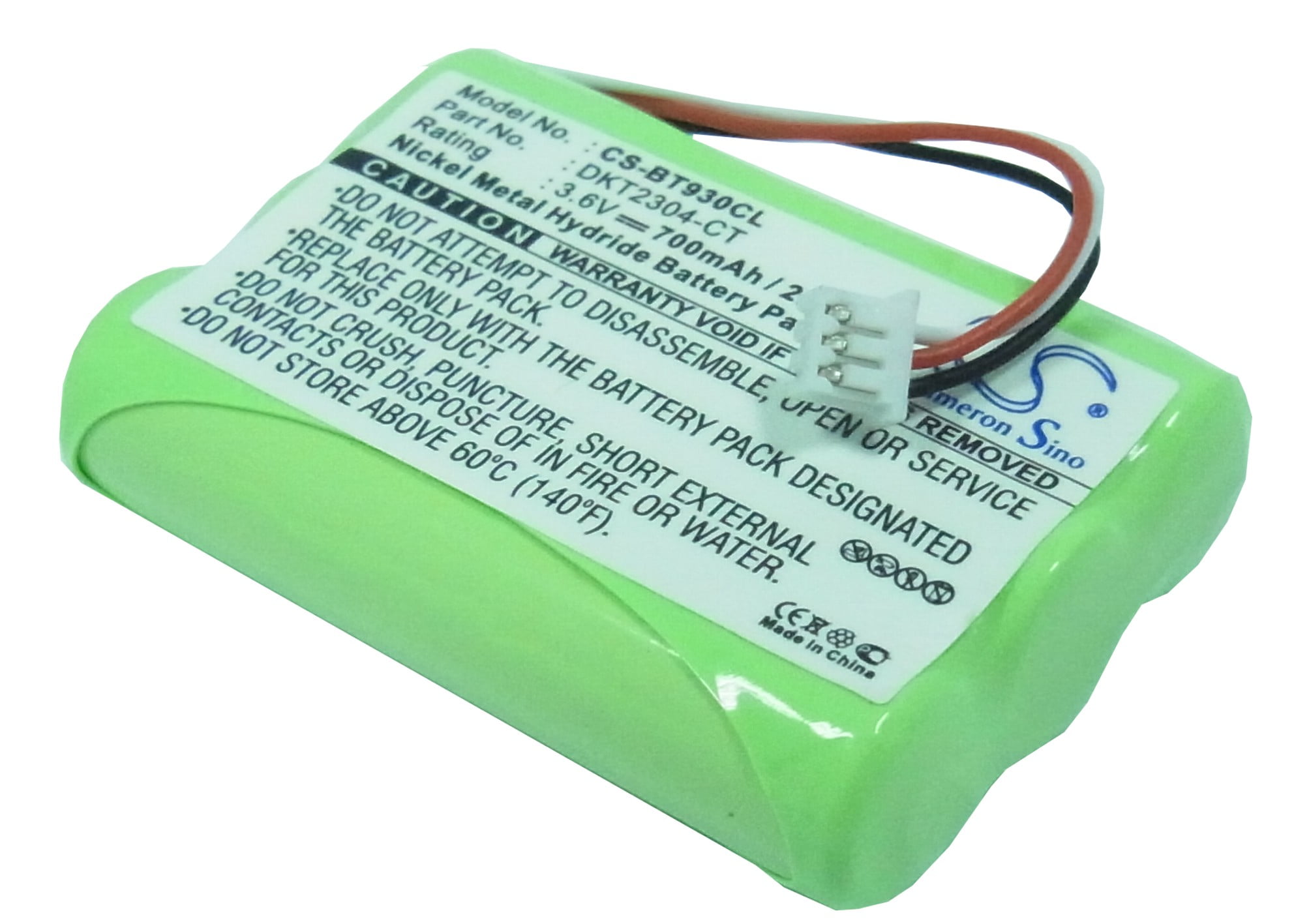 Replacement Battery For Casio 3.6v 700mAh / 2.52Wh Cordless Phone Battery - Walmart.com