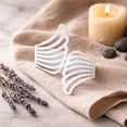 thumbnail image 3 of Evideco French Home Goods Angel Wings White Curtain Tiebacks, 3 of 7