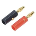 thumbnail image 4 of Straight Speaker Connectors, 0.2in Diameter Rustproof Clear Sound Gold Plated Brass Banana Plug 40PCS/Set  For Car, 4 of 8