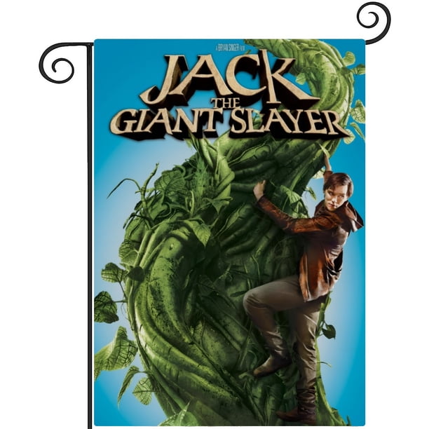 Jack el Cazagigantes-bandera de jardín temática. Regalo perfecto para fans, amigos y familiares, ideal para actividades al aire libre y decoración de fiestas.28CM*45CM