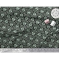 thumbnail image 3 of Soimoi Black Modal Satin Fabric Filigree Damask Printed Craft Fabric by the Yard 42 Inch Wide, 3 of 3