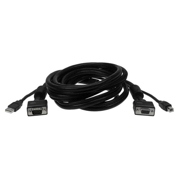 SF Cable 15 feet HD15 SVGA M/F USB 2.0 A-B KVM Cable