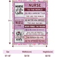 thumbnail image 4 of Nurse Gifts for Women, Nurse Week Gifts, School Nurse Graduation Gifts for Her, Nursing Appreciation Gifts for Women, Nurses Week Gifts Bulk, Nurse Throw Blanket 60Lx50W, 4 of 5
