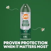 OFF! Deep Woods Insect Repellent Spray with DEET, Mosquito & Tick Bug Spray, 8 Hr, 6 oz
