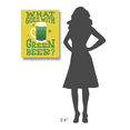 thumbnail image 4 of Global Gallery's 'Green Beer Cake I' By Michael Mullan Stretched Canvas Wall Art, 4 of 4
