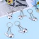 thumbnail image 4 of WORGEOUS 4pcs llaveros creativos de metal zapatos deportivos de fútbol llaveros decoración colgante colgante llaveros de regalo para mujeres hombres, 4 of 8