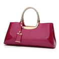 thumbnail image 1 of Bolso de mujer con correa para el hombro Bolso de hombro de charol de PU rosa rojo kaili Sencillez, 1 of 5